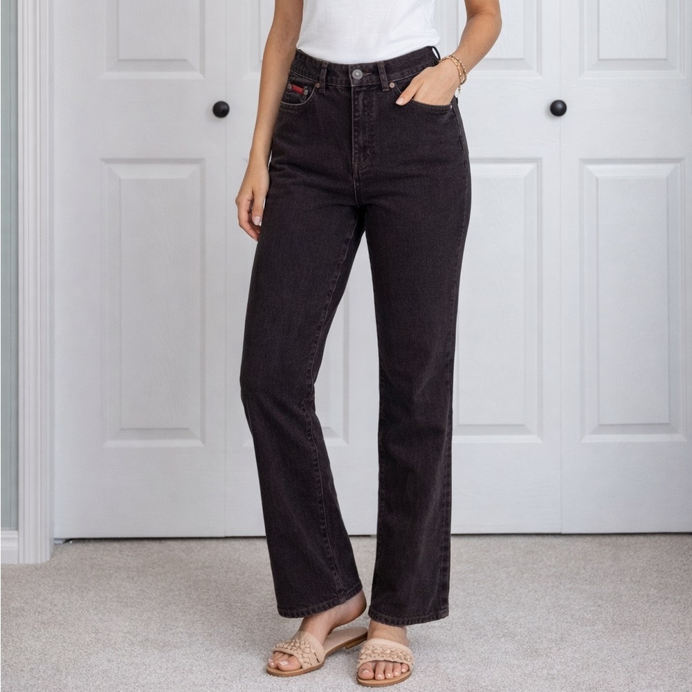 Chaps Womens Dark Brown Bootcut Cotton Corduroy Pants Size 8